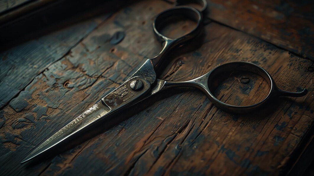 Traditional barber scissors
