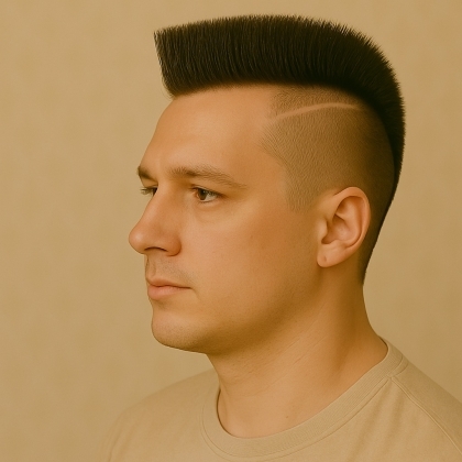 Men's mohawk haircut