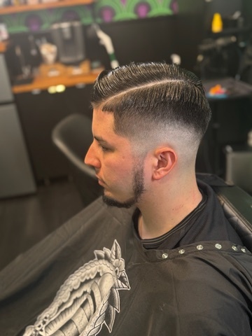 Men's Fade and Side Part